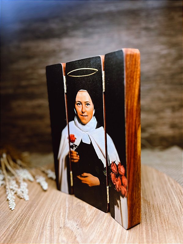 Tríptico Santa Teresinha - (MINI) Uma rosa para Você