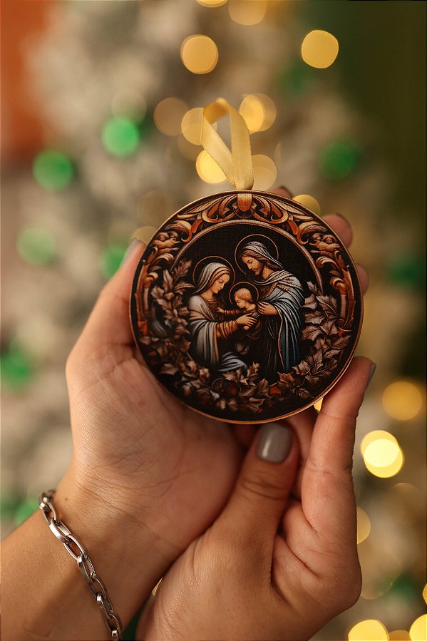 Pingente Natalino - Sagrada Família 6