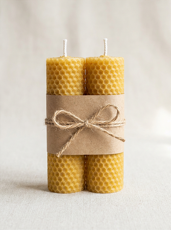 Vela de Cera de Abelha | Favo de Mel