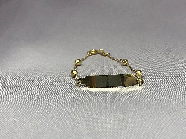 Pulseira Tradicional Infantil Ouro 18k
