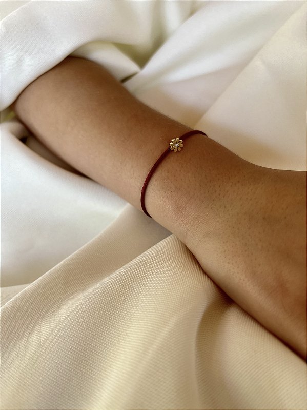Pulseira fio de seda