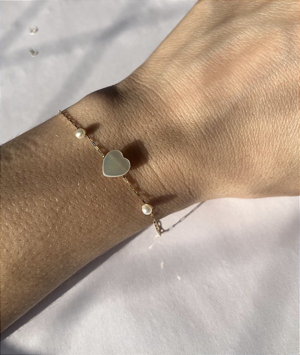 Pulseira pérola/ madrepérola