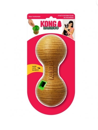 Kong Bamboo Feeder Dumbbell M - Dispenser de Alimento