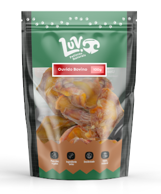 Ouvido Bovino 100g - Luv