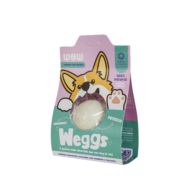 Weggs (Cães) Lombinho com Cúrcuma 1un - Wow