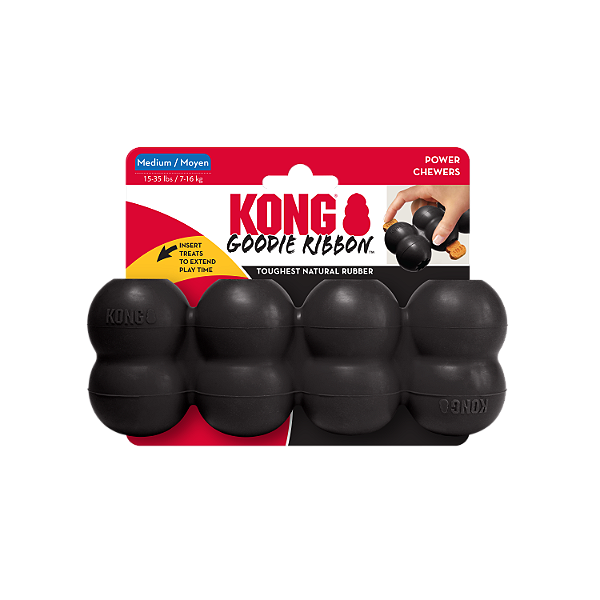 Kong Extreme Goodie Ribbon Medium - Brinquedo Recheável