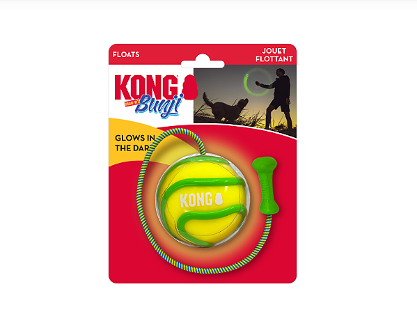 Kong Bunji High-Viz Assorted - Bola Brilha no Escuro
