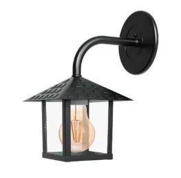 ARANDELA COLONIAL NINA QUAD 1XE27 VIDRO LISO PR  BLUMENAU