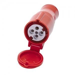 ACOPLAMENTO NOVO 3P+T 32A 380/440V~ 6H VM IP44 HJ