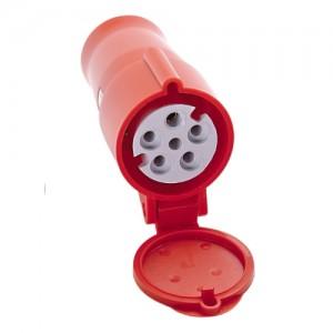 ACOPLAMENTO NOVO 3P+T+N 32A 380/440V~ 6H VM IP44 HJ