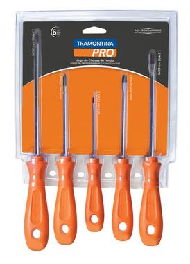 JOGO DE CHAVES FENDA/PHILIPS 5 PECAS TRAMONTINA