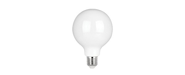 LAMPADA LED BULBO G95 VIDRO LEITOSO 7W 3000K STELLA