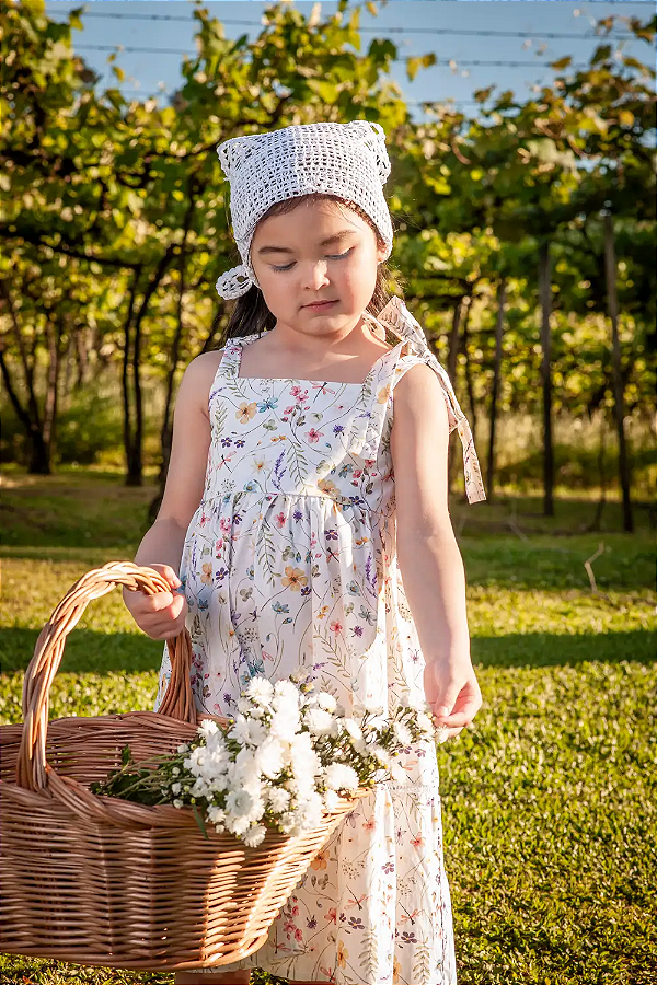 Vestido em Tricoline com Alça Ajustável