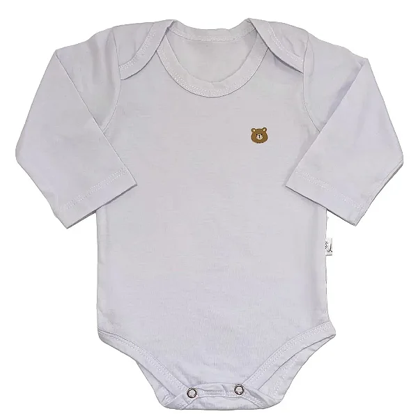 Body Manga Longa Branco