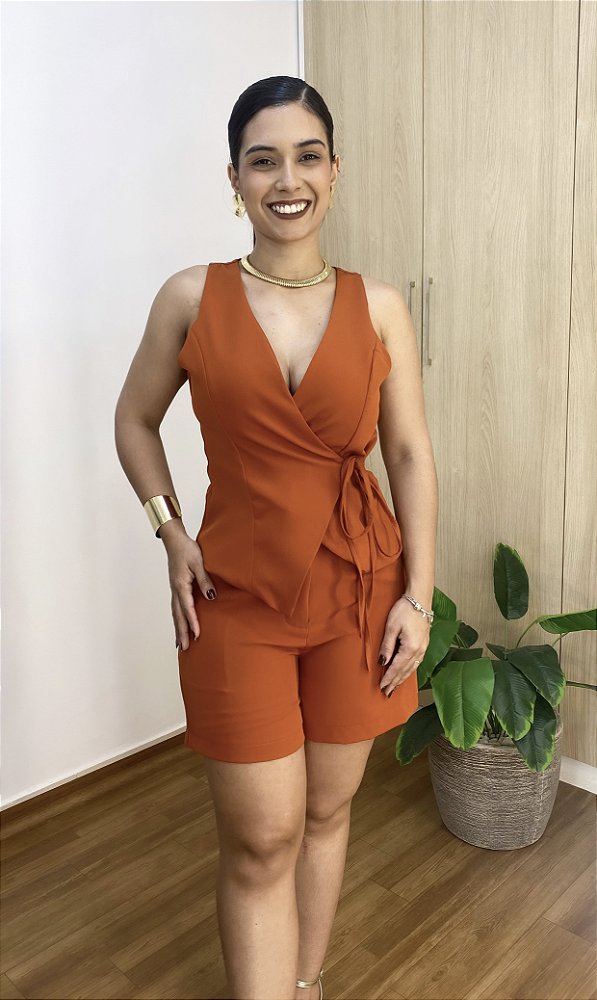 Conjunto Feminino Alfaiataria Pam Moderno Elegante