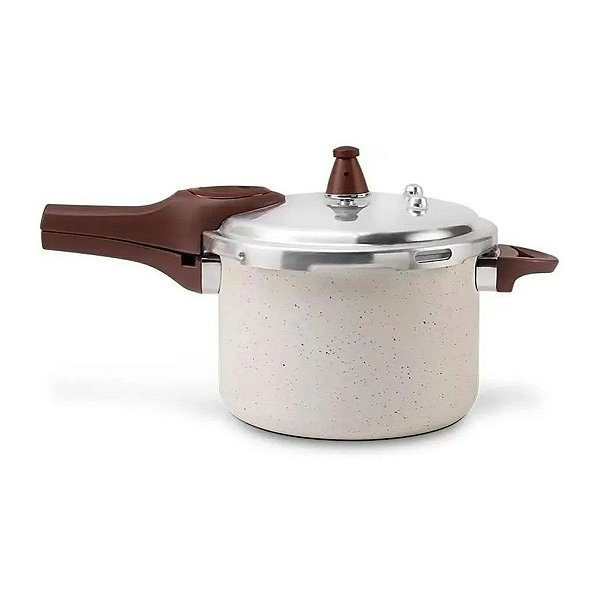 Panela de Pressão Brinox Indução 4,2 Litros Fechamento Externo Pressure Vanilla