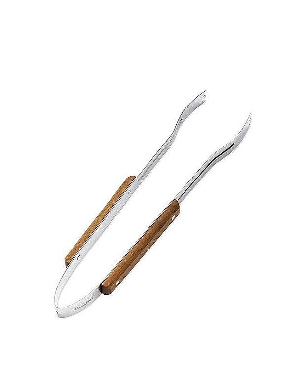 Pegador de Churrasco Profissional de Inox com Madeira 38 cm Hauskraft