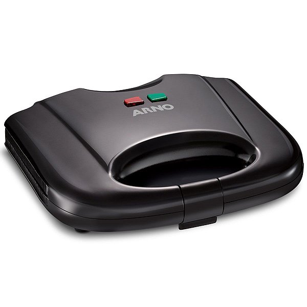 Sanduicheira Grill Arno Sacb Placa Antiaderente Elétrica Preta 110v