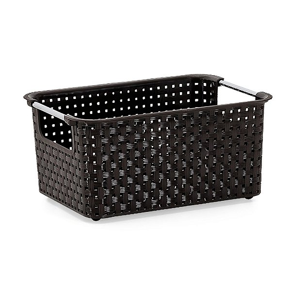 Cesto Organizador em Rattan Marron 01