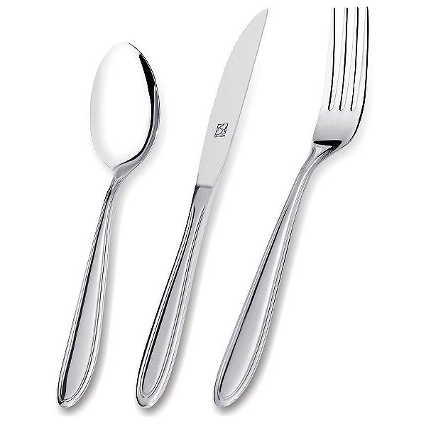 Faqueiro Hercules Inox Monterrey 42 Peças Com Estojo De Madeira