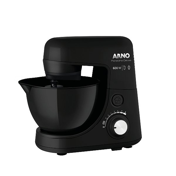Batedeira Planetária Arno Nova Deluxe SX34 Com Tigela 600w 8 Velocidades Preta 110V