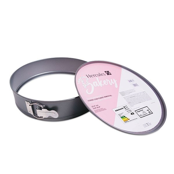 Forma Redonda Hercules Fundo Removivel Aço Carbono Ø25cm Bakery