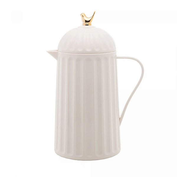 Garrafa Térmica Wolff de Plástico Bird Branca 600ml