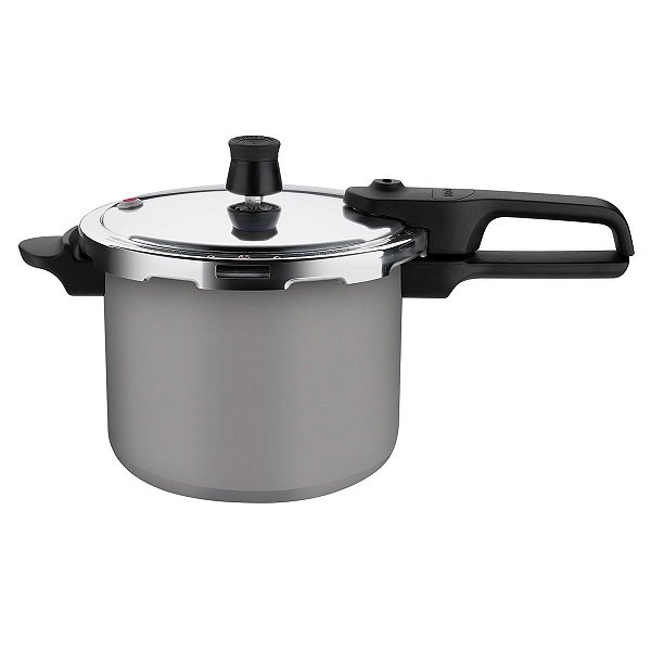 Panela de Pressão Rochedo Segura 4,5L Fechamento Externo Cinza