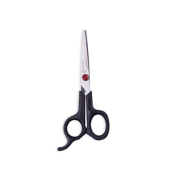 Tesoura de Cabelo Mundial Aço Inox Fio Laser Ponto Vermelho 5 Polegadas