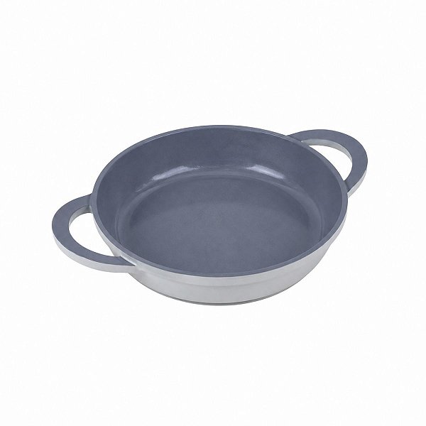 Assadeira Hercules Redonda Branca Antiaderente Ceramico 20X4cm 1L