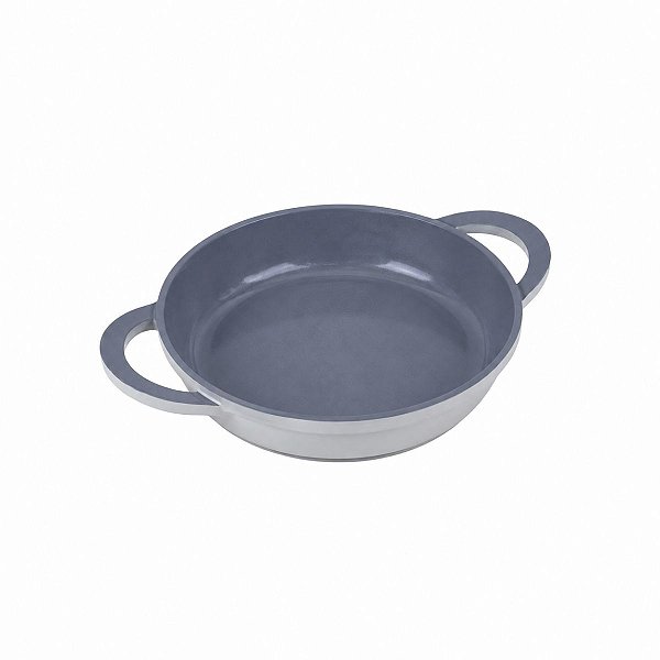 Assadeira Hercules Redonda Branca Antiaderente Ceramico 16X4cm 0,7L