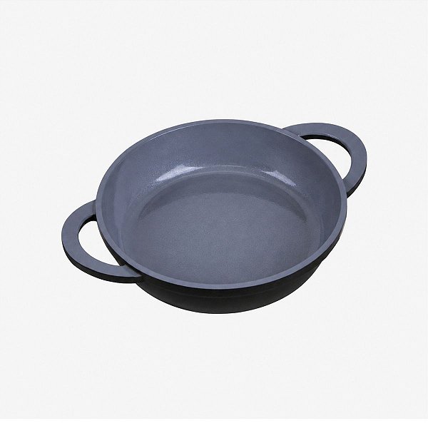 Assadeira Hercules Redonda Preto Antiaderente Ceramico 16X4cm 0,7L