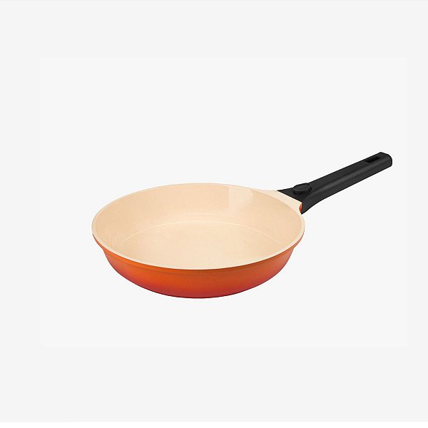 Frigideira Hercules Antiaderente 24cm Indução Ceramico Laranja