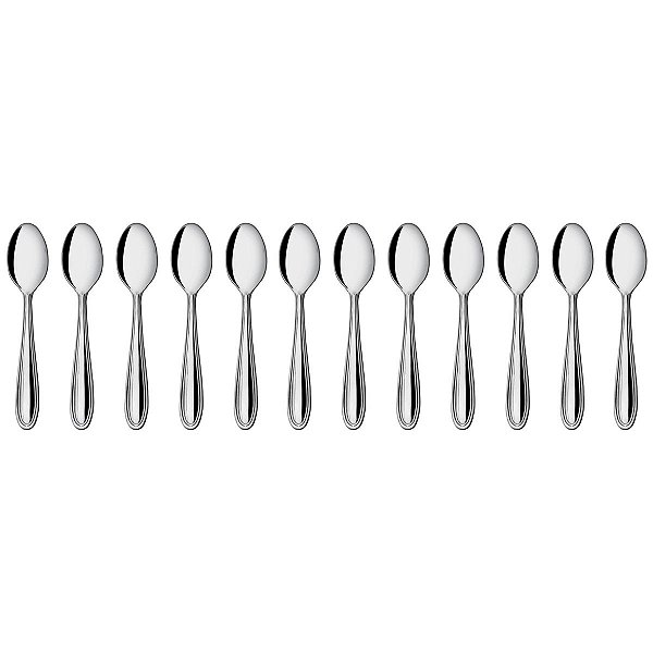 Kit 12 Colheres de Chá Hercules Monterrey Aço Inox 1340-007