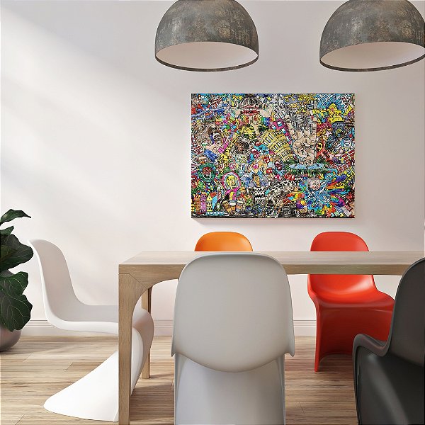 Quadro Canvas Urban Colorido