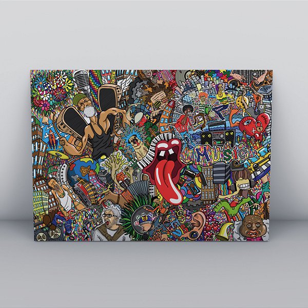 Quadro Canvas Arte de Rua