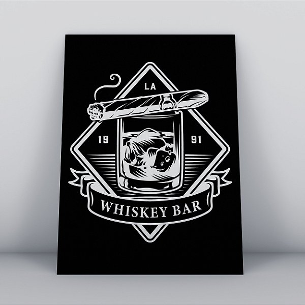 Quadro Canvas  Whisky Bar (03)
