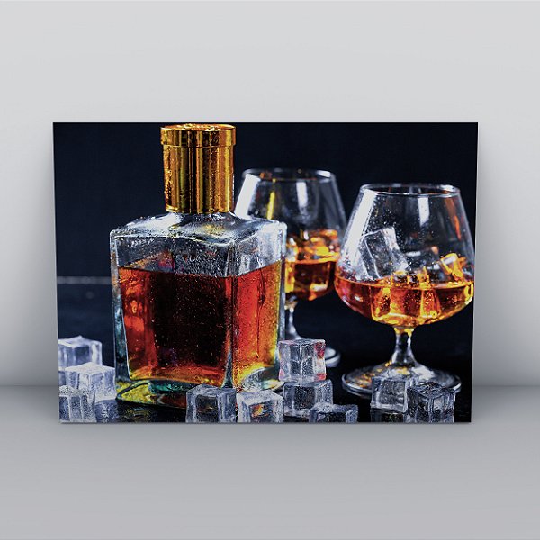 Quadro Canvas  Whisky Dose Dupla
