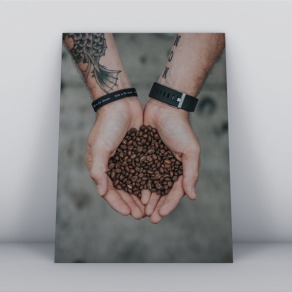 Quadro Canvas Grãos de café