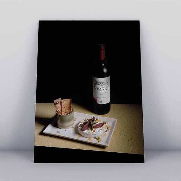 Quadro Canvas BONNET vinho