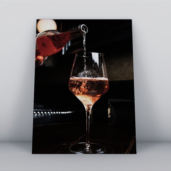 Quadro Canvas Vinho na Taça  (02)