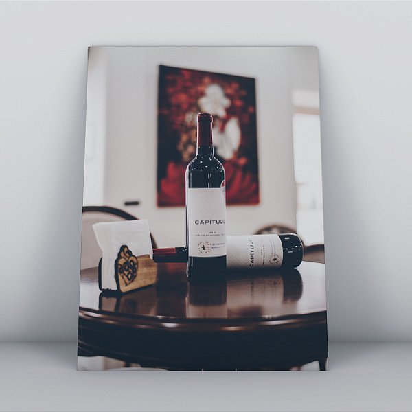 Quadro Canvas Vinho Capítulo