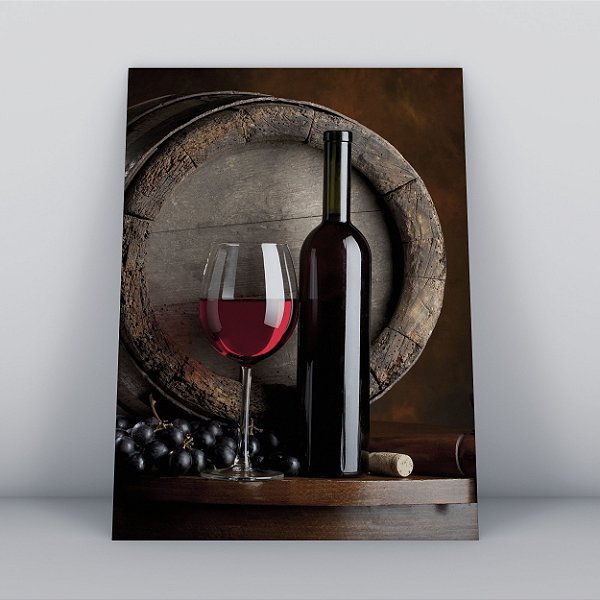 Quadro Canvas O Bom Vinho