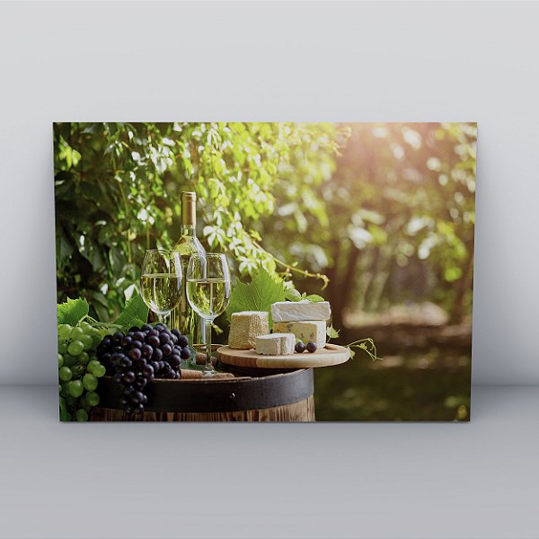 Quadro Canvas The White Wine