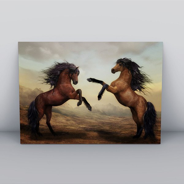 Quadro Canvas  Cavalos