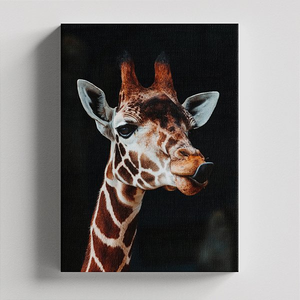 Quadro Canvas Girafa