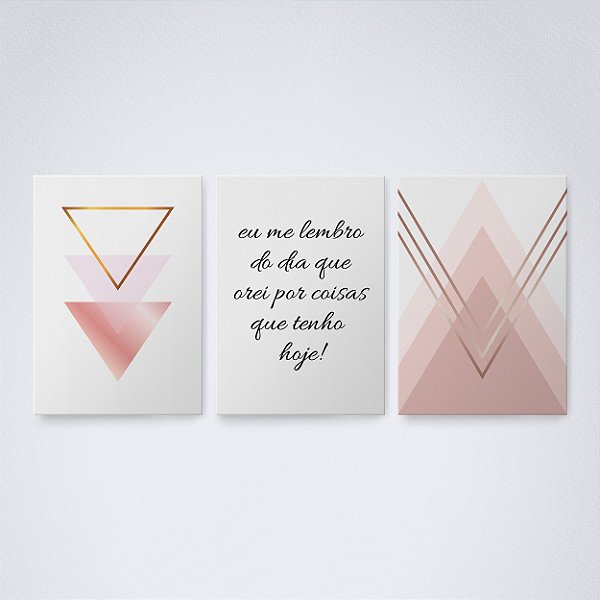 Trio Quadro Canvas Gratidão