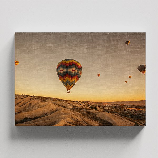 Quadro Canvas Deserto Balão