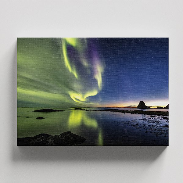 Quadro Canvas Noite Aurora