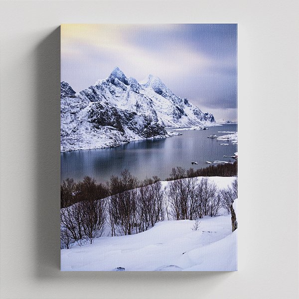 Quadro Canvas Paisagem-Neve